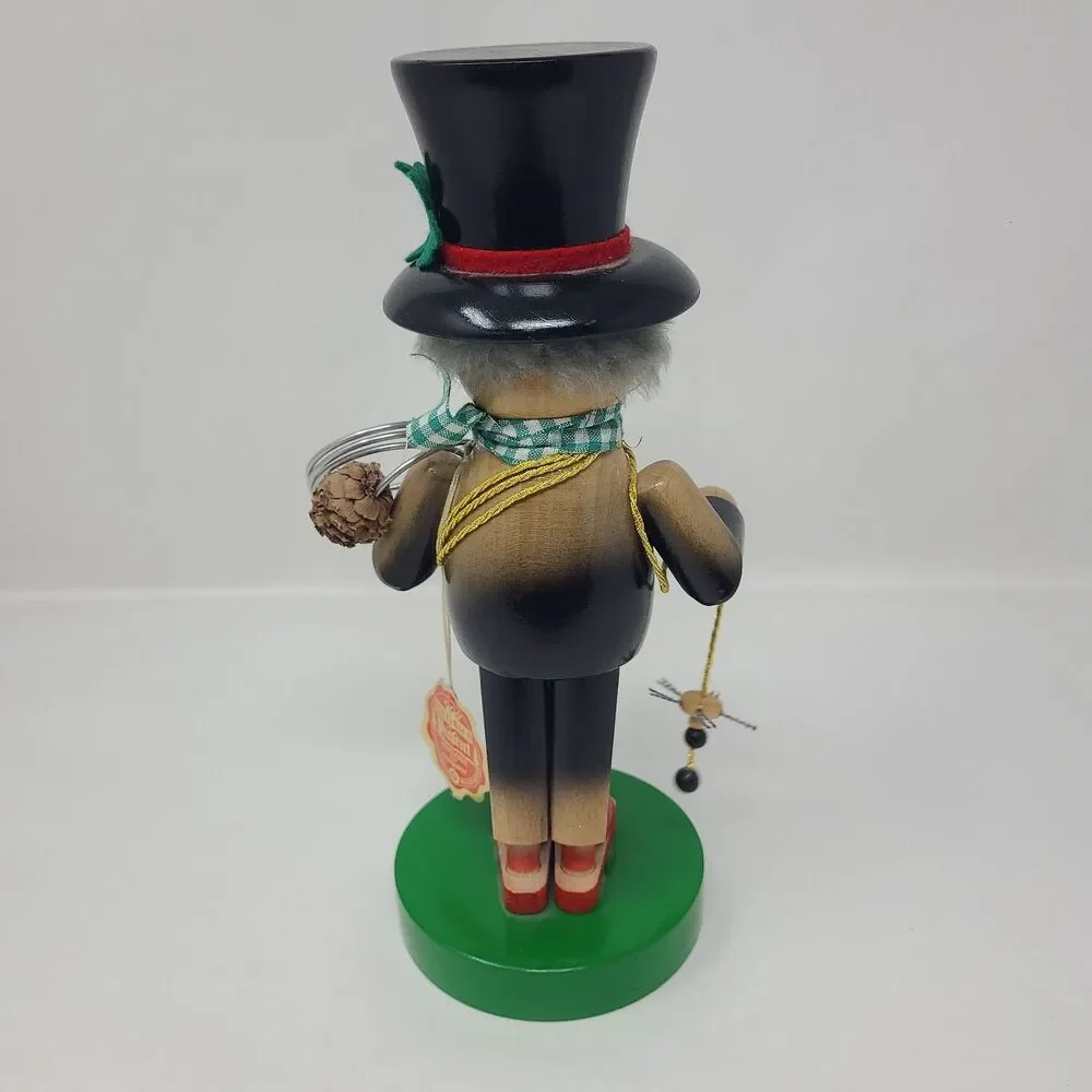 Steinbach Chimney Sweep Wood Figure Smoker 1960s Made In Germany